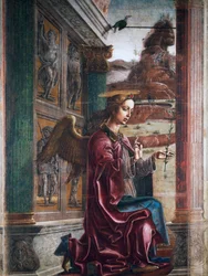 Ángel, detalle de la Anunciación