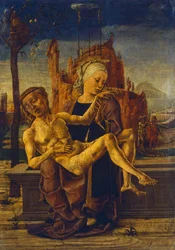 Piedad por Cosme Tura, ca 1460