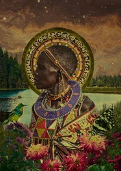 Mujer africana, espíritu de la naturaleza
