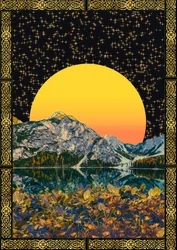 Lago de la Montaña del Sol Dorado