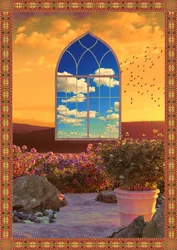 Ventana del Jardín del Atardecer