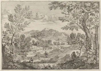 Casas junto a una montaña