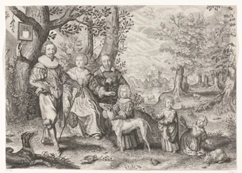 Retrato de Guy Michel Lejay y su familia