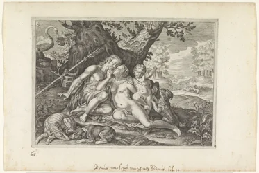 Venus advierte a Adonis Metamorfosis de Ovidio (título de la serie)