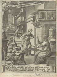 Cristo en la casa de Marta y María