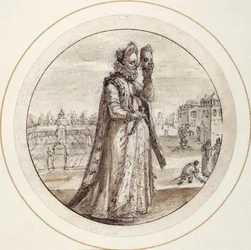 Helena con máscara, principios del siglo XVII