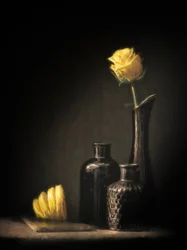 Elegante rosa y limón