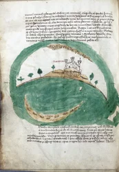 Mapa de la isla de Santorini (Grecia)