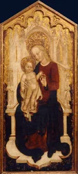 La Virgen y el Niño entronizados