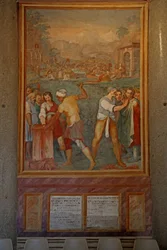 Martirio y mutilación de varios santos (fresco)