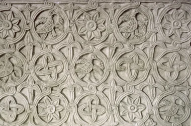 Detalle de una pantalla tallada, siglo IX-X