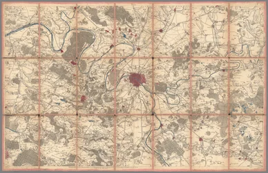 Mapa geométrico de Francia, por Cassini, París (0134002)