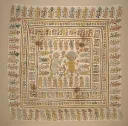 Panel del textil "prisionero", c.1300-1470