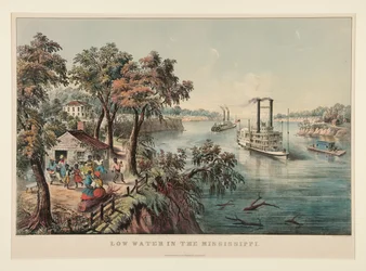 Agua baja en el Mississippi
