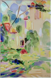 En el jardín del castillo de Pretzfeld