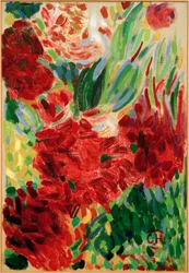 Composición de peonías