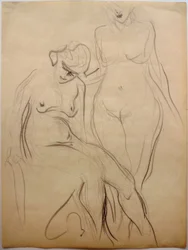 Dos desnudos femeninos