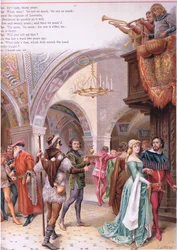 Caballeros, bienvenidos. (ilustración de Romeo y Julieta)