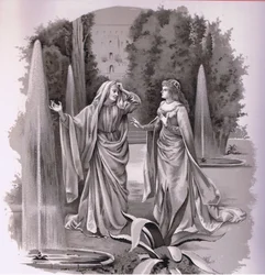 Julieta. ¡No, no! Pero todo esto lo sabía. (ilustración de Romeo y Julieta)