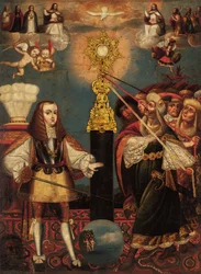 Carlos II en Defensa de la Eucaristía, finales del siglo XVII