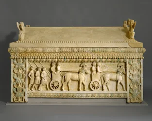 Sarcófago de Piedra Caliza: el Sarcófago de Amathus, c.460 a.C.