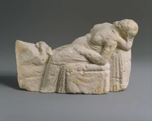 Estatuilla helenística de una escena de parto, c.310-30 a.C.