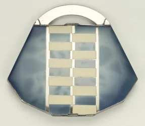 Compacto de polvo de bolso Princess, checo, 1930s