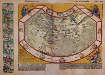 Mapa del mundo de "Crónica de Nuremberg