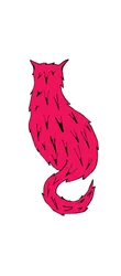 Gato rojo (rotulador sobre papel)