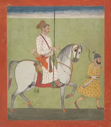 Jhujhar Singh a caballo