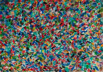 Pinceladas abstractas y vibrantes