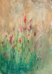 Abstracto floral vibrante