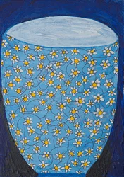 Jarrón Blue Daisy