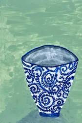 Jarrón «Blue Swirl»