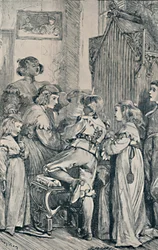 Alegría. Frontispicio de Pensamientos Dorados de Fuentes Doradas, 1867, 1923