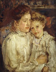 Madre e hijo, c.1900 (óleo sobre lienzo)
