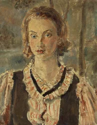 Retrato de una niña (óleo sobre lienzo)