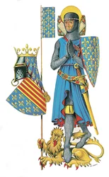 Luis el Noveno, líder de las dos últimas Cruzadas y uno de los más grandes reyes de Francia (1226-70)