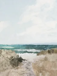 Camino de la playa