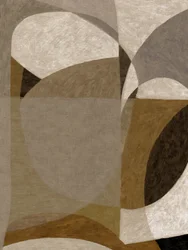 Formas abstractas con tonos terrosos