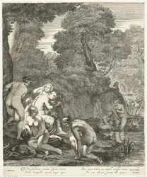 Diana y sus ninfas descubiertas por Acteón