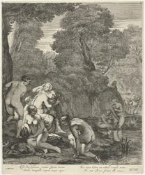Diana y sus ninfas descubiertas por Acteón