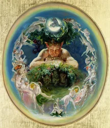 El fauno y las hadas, c.1834