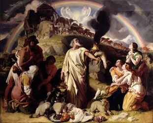El sacrificio de Noé