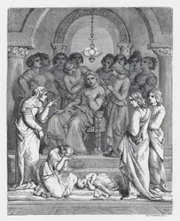 Ilustración para el poema de Tennyson, La Princesa