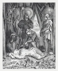 Ilustración para el poema de Tennyson, La Princesa