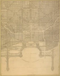 Placa 110 del Plan de Chicago, 1909: Chicago. Plan del sistema completo de calles