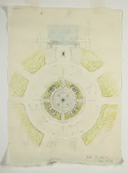 Punto Redondo del Potomac, Washington D.C., Plano de la Piscina Circular, 1909