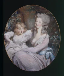 Margaret “Peggy” Arnold y su hija Sophia, c.1787