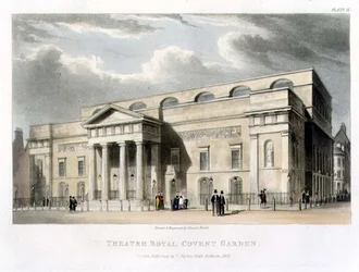 Teatro Real, Covent Garden, en Londres, diseñado por Robert Smirke en 1809
